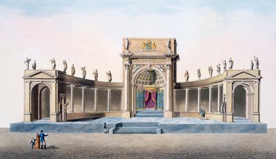 Teater i Brussel reist for innsettelsen av kongen i 1815, fra 